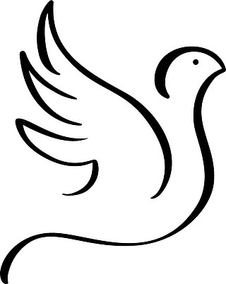 飞鸽标志鸟刷线黑色和白色矢量图图标卡,横幅海报,传单的概念