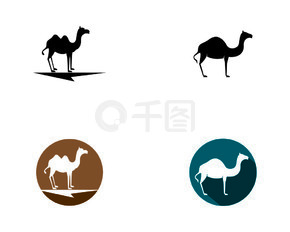 骆驼标志模板矢量图标插图设计