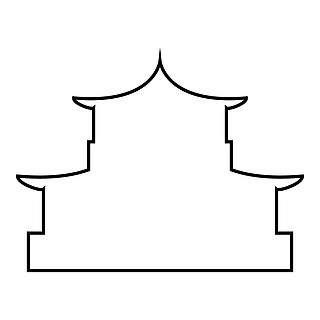 中式房子简笔画图片