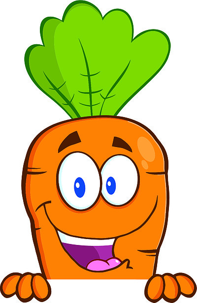 物卡通030草地背景上拿着胡萝卜的小兔子000萝卜可爱的卡哇伊吉祥物