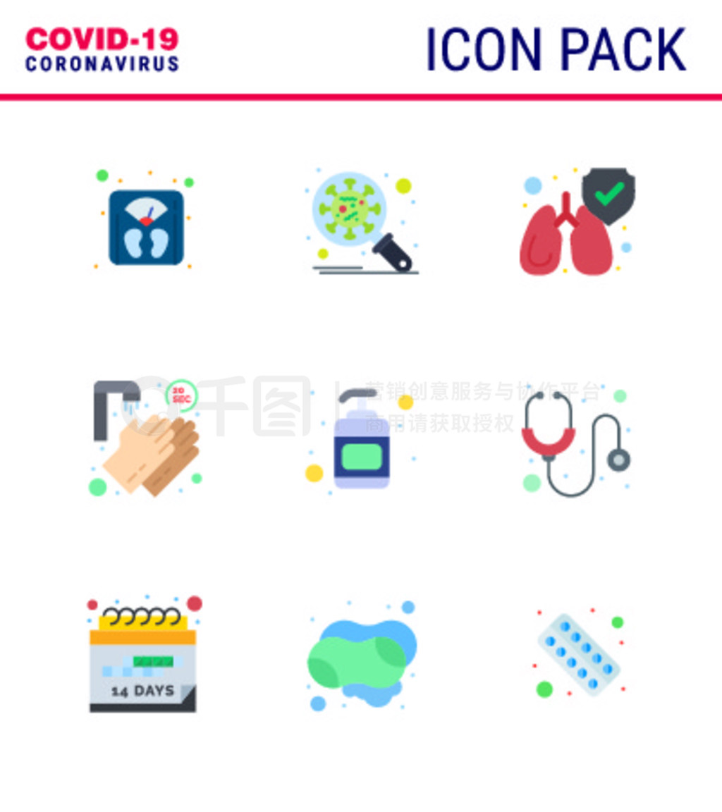 Covid-19CoronaVirus Pendamic 9ƽɫͼ꼯ϴҺ20롢ϴӡֲ״2019-novýԪ