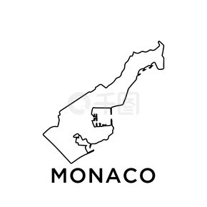 摩纳哥地图简笔画图片