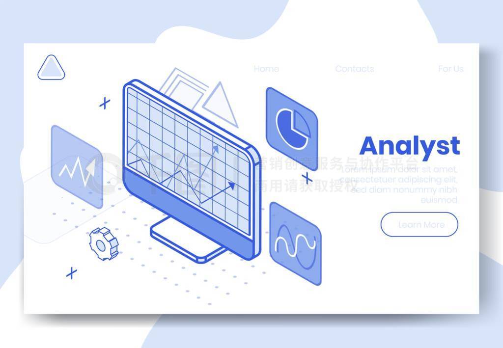 ֵȾƸInternet analyst app 3D icon.Isometric business analysis financial analytics infographics,