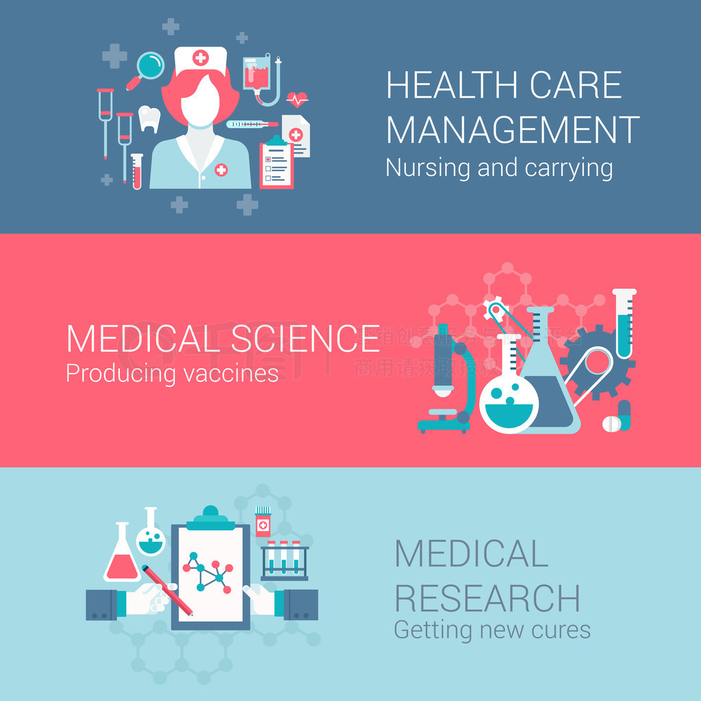 Healthcare medical flat icons set