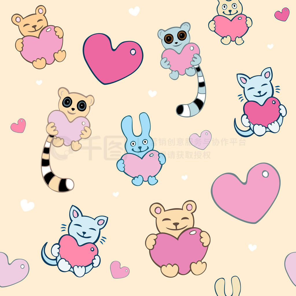 Kid Lovers vector background.