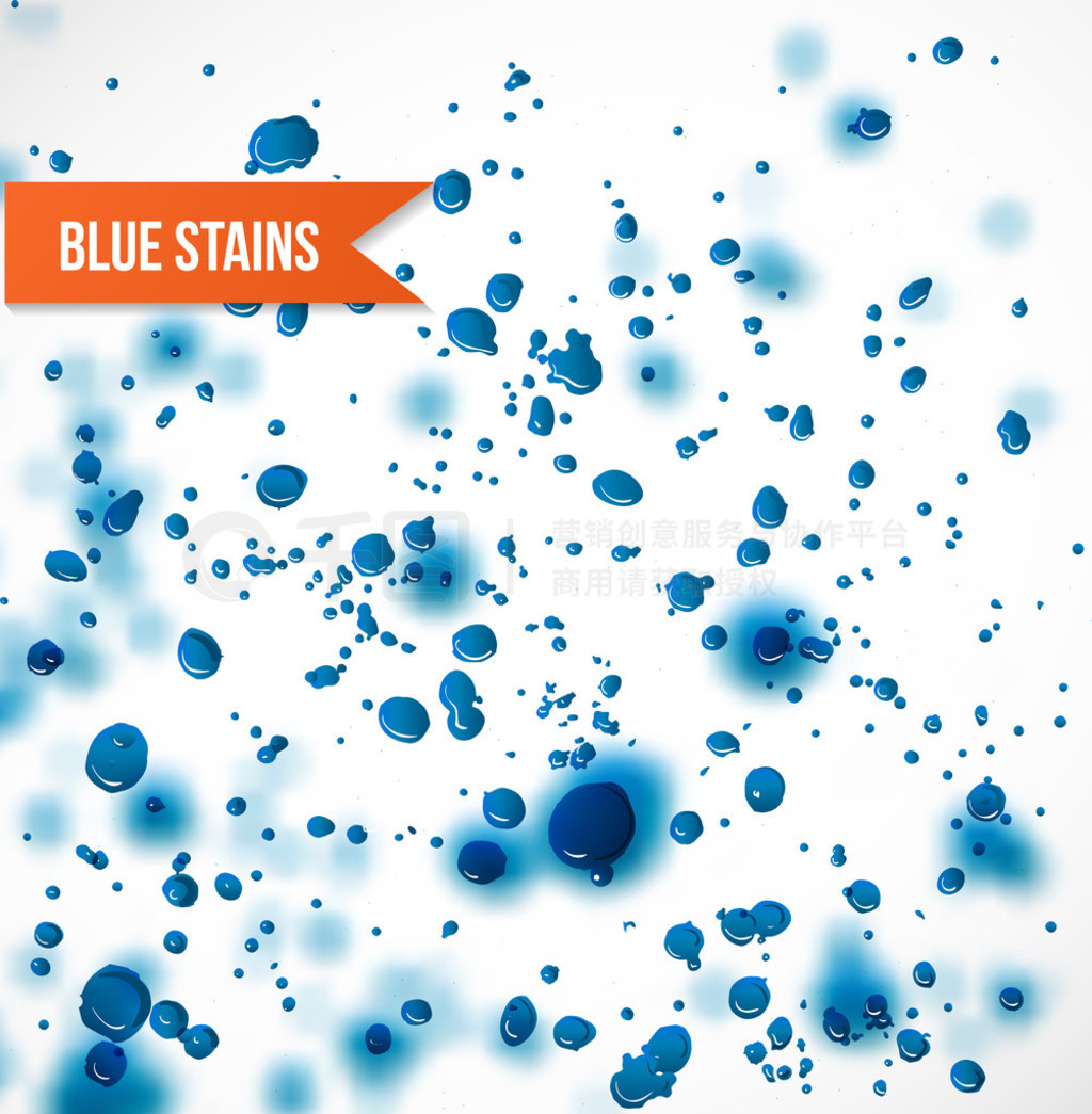 blue stains and splatters background