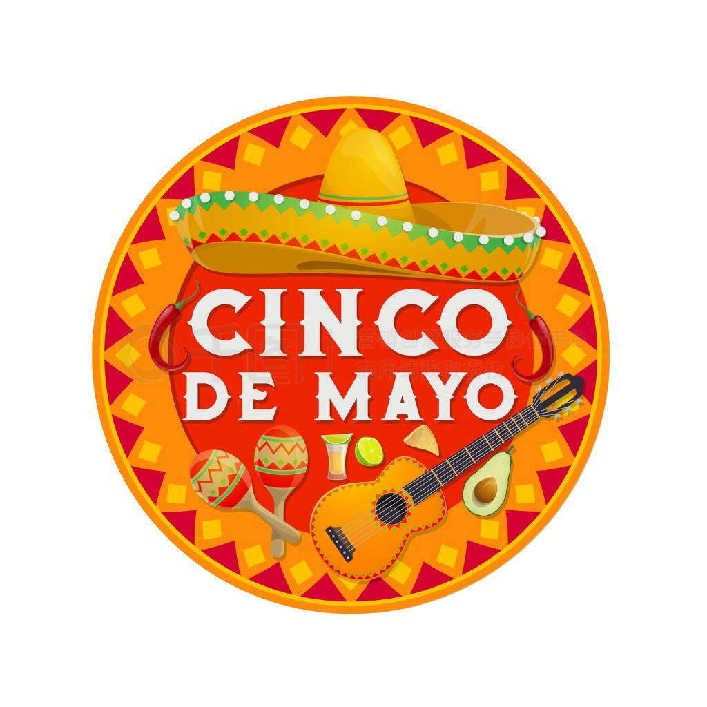 Cinco de Mayo ʸͼ봫ͳīñڲͷʯҡ˹档ͨԲλ¡սԲʸͼ꣬ī