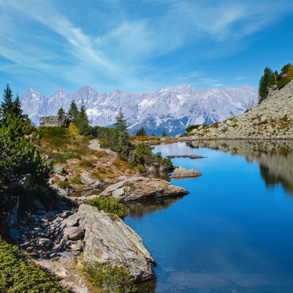 ĵɽۡɽֺ峺͸ˮ͵Ӱ Spiegelsee  Mittersee  Mirror LakeReiteralmʩ̩ˣµ