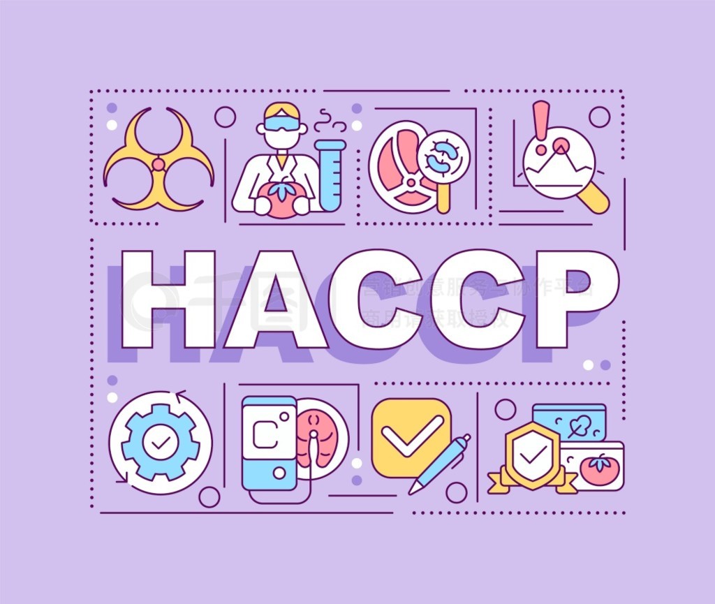 HACCP ʸɫʳƷȫơɫϴпɱ༭ͼϢͼŰ档ıʸͼʹ Arial-Black 塣 HACCP ʸɫ