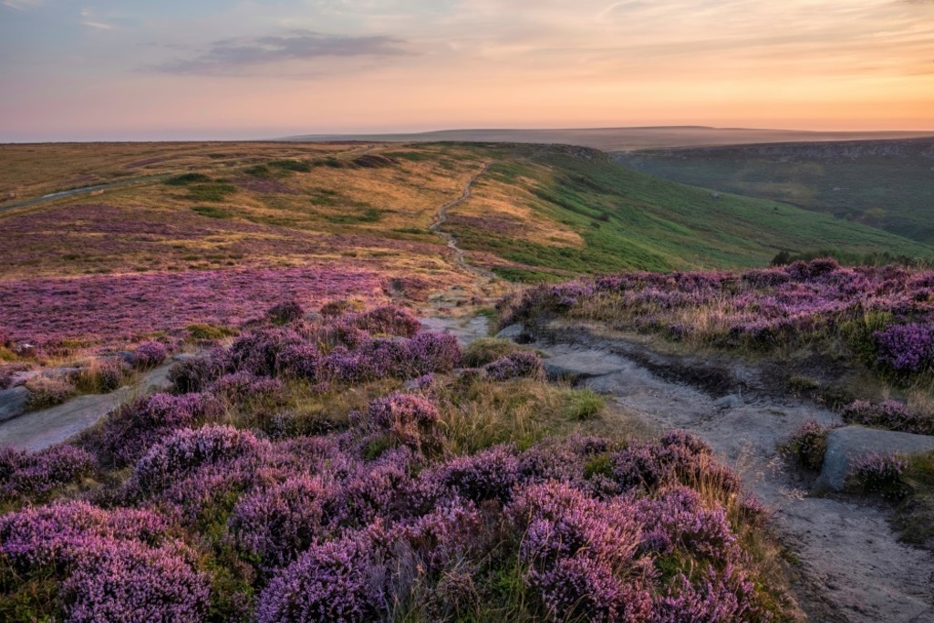  (Peak District) ĩ˾̾ճϣ (Higger Tor) ͲԵ (Burbage Edge) ΧʢʯϻϿ