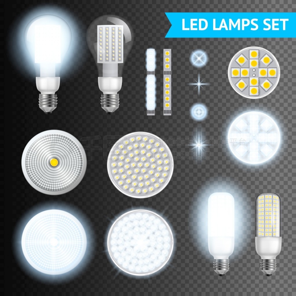 Ĵ򿪺͹ر LED Լͬߴ״ĵƹЧ͸ʸͼϸ롣 LED͸װ