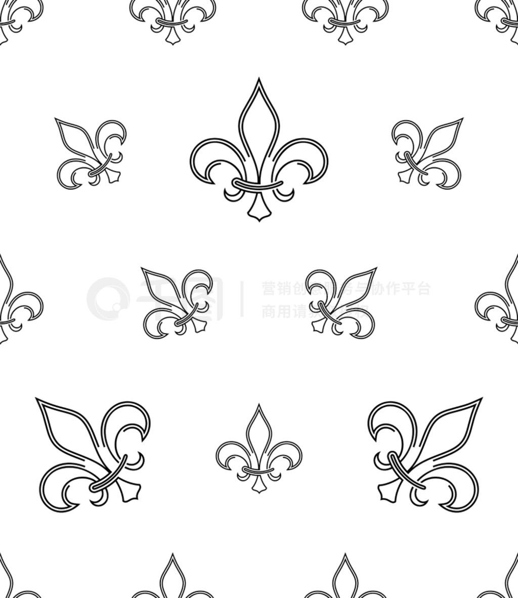 Fleur De Lis ޷ͼFleur-De-Lys  Flower-De-Luceװη񻯰ٺʸ廭