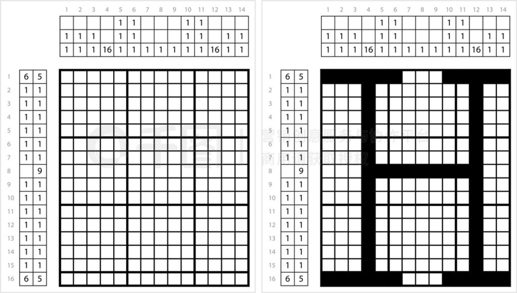 ĸ H Nonogram ַ Hĸηʸͼ߼Ϸ GriddlersPic-A-PixͼƬ滭֡Picross