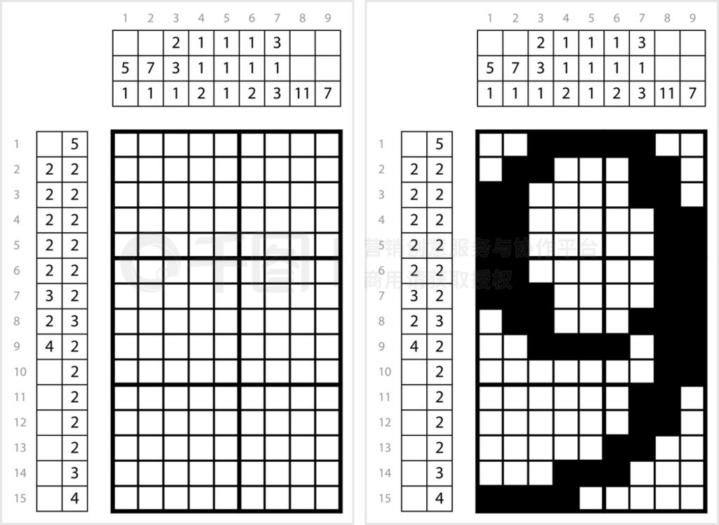 ź 9 Nonogram ѧ֡֡֡ʸͼ߼Ϸ GriddlersPic-A-PixͼƬ滭֡Picross