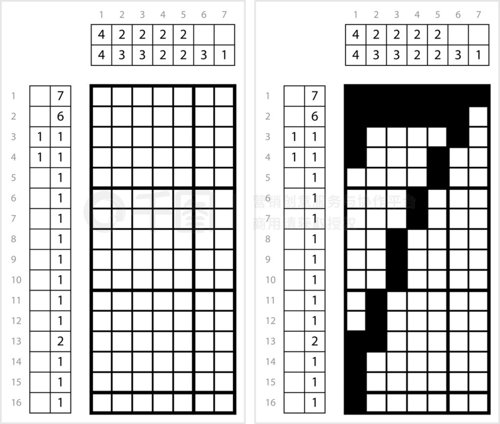 ߺ 7 Nonogram ѧ֡֡֡ʸͼ߼Ϸ GriddlersPic-A-PixͼƬ滭֡Picross