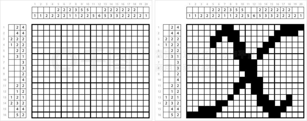 ĸ X Nonogram ַ Xĸηʸͼ߼Ϸ GriddlersֻͼƬPicross