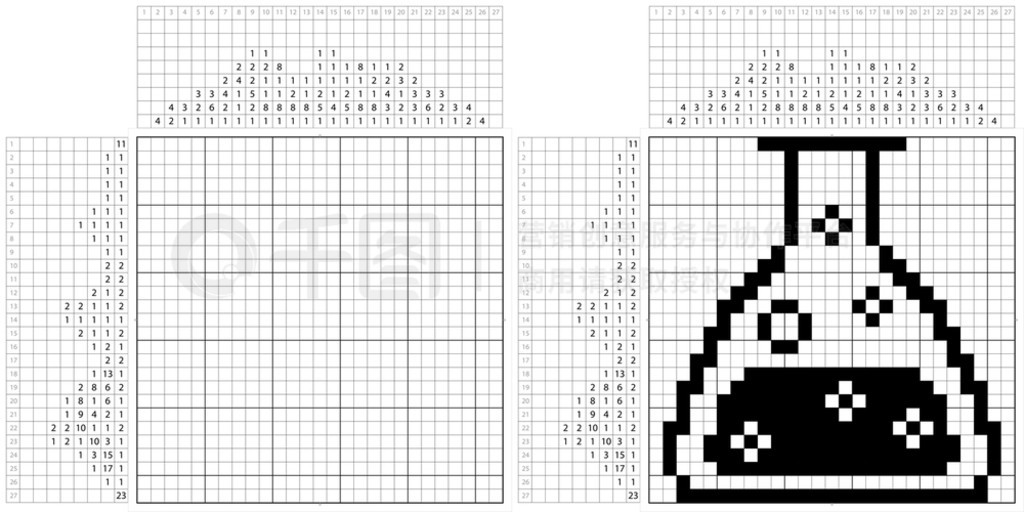 ʵҲձͼ Nonogram ߼Ϸ GriddlersPic-A-PixͼƬ滭֡Picrossѧ豸ʸͼ