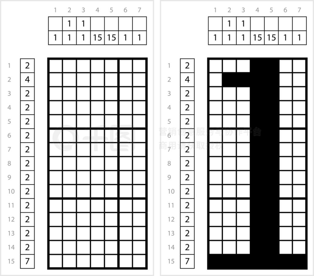 һ 1 Nonogram ѧ֡֡֡ʸͼ߼Ϸ GriddlersPic-A-PixͼƬ滭֡Picross