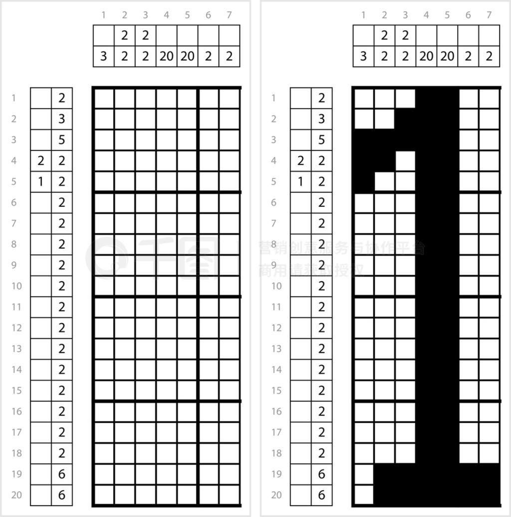 һ 1 Nonogram ѧ֡֡֡ʸͼ߼Ϸ GriddlersPic-A-PixͼƬ滭֡Picross