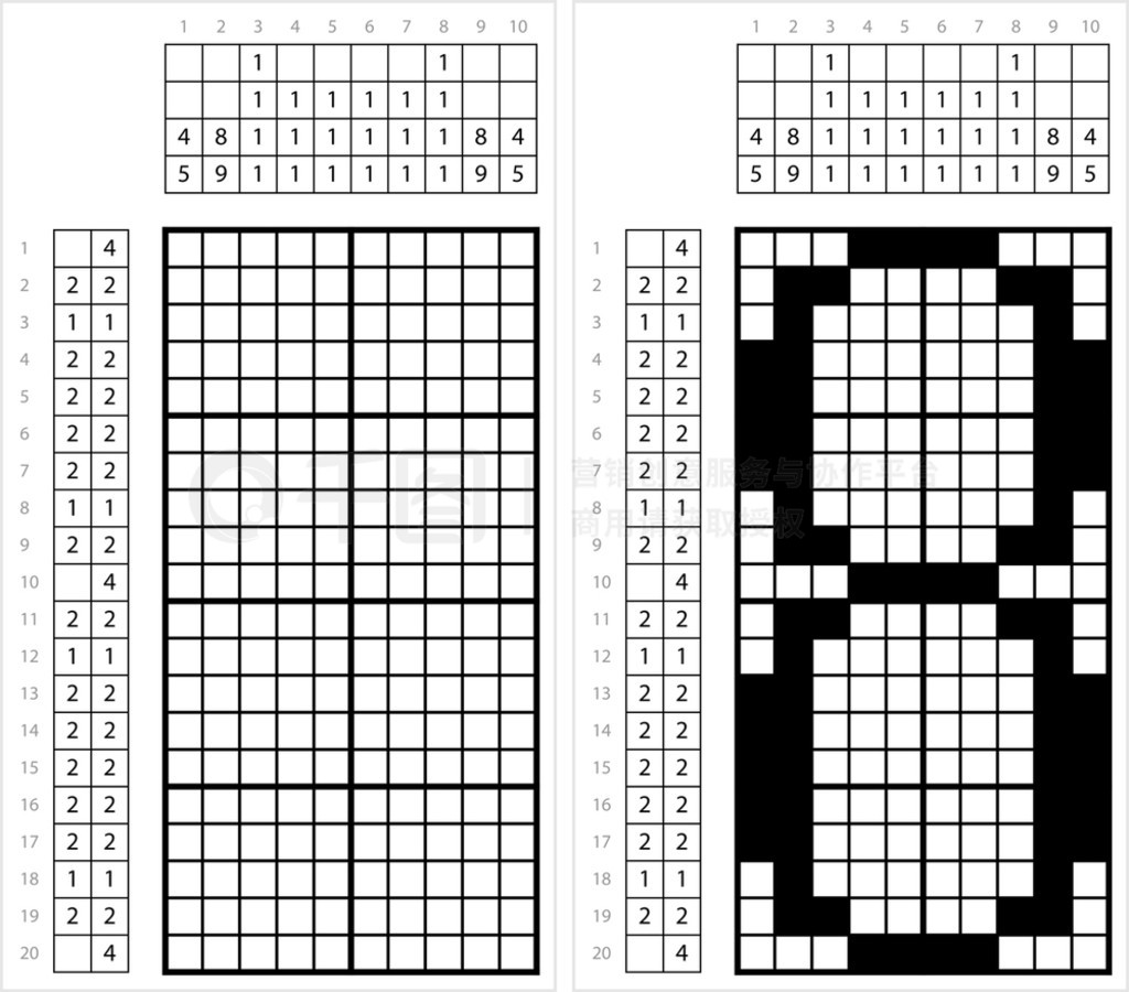 ˺ 8 Nonogram ѧ֡֡֡ʸͼ߼Ϸ GriddlersPic-A-PixͼƬ滭֡Picross