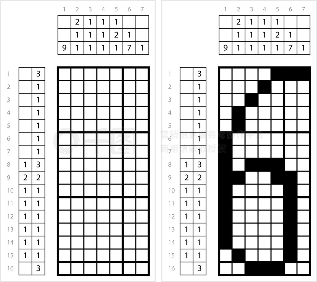  6 Nonogram ѧ֡֡֡ʸͼ߼Ϸ GriddlersPic-A-PixͼƬ滭֡Picross