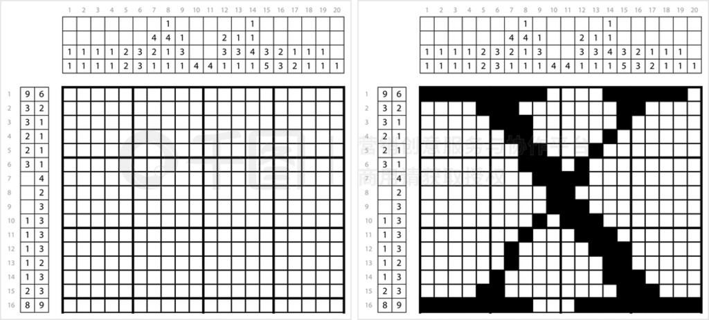 ĸ X Nonogram ַ Xĸηʸͼ߼Ϸ GriddlersֻͼƬPicross