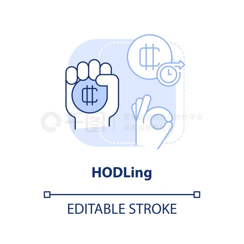 HODLing ǳɫͼꡣԱͨܳ˼ϸ߲ͼ׬Ǯķͼɱ༭ıʻʹ ArialMyriad Pro-Bold 塣 HODLing ǳɫͼ