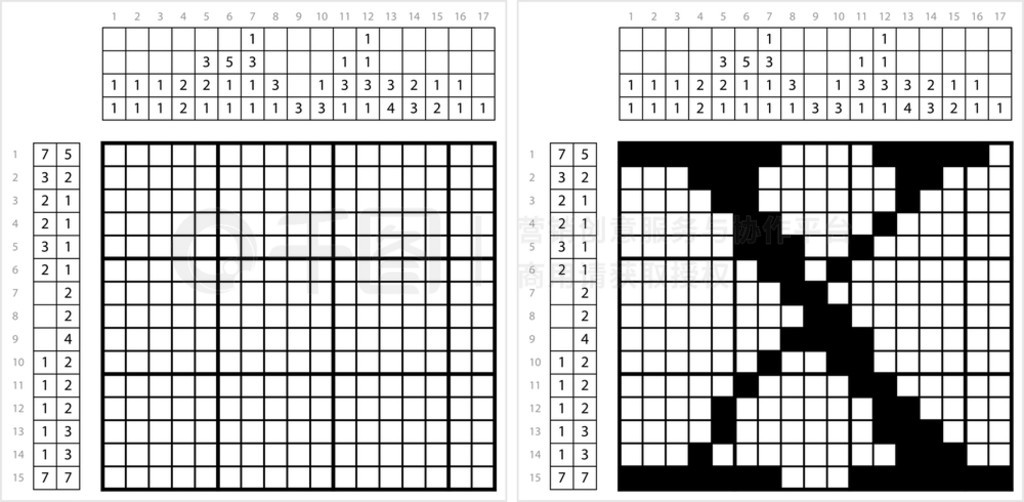 ĸ X Nonogram ַ Xĸηʸͼ߼Ϸ GriddlersֻͼƬPicross