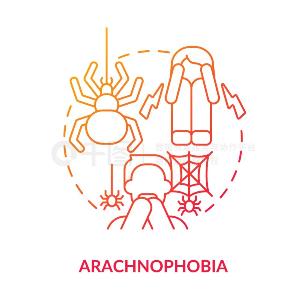 Arachnophobia ɫͼꡣ֩ǿҵĿ־塣֢Ŀ־֢˼ϸ߲ͼͼʹ Myriad Pro-Bold 塣 Arachnophobia ɫ