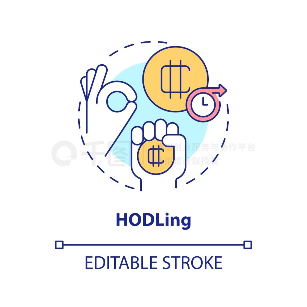 HODLing ͼꡣԳڳСͨܳ˼ϸ߲ͼ׬Ǯķͼɱ༭ıʻʹ ArialMyriad Pro-Bold 塣 HODLing ͼ