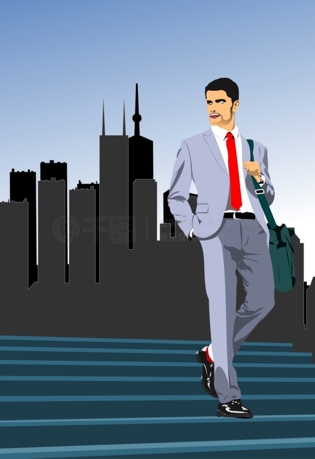 бµӢӡ Businessman.Vector 3d ͼ