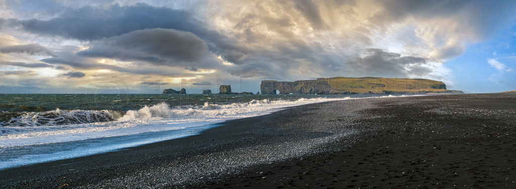  Reynisfjara ɫɽɳ̲ͷ羰续＾ Dyrholaey ǺҲ㡣άˣϲ