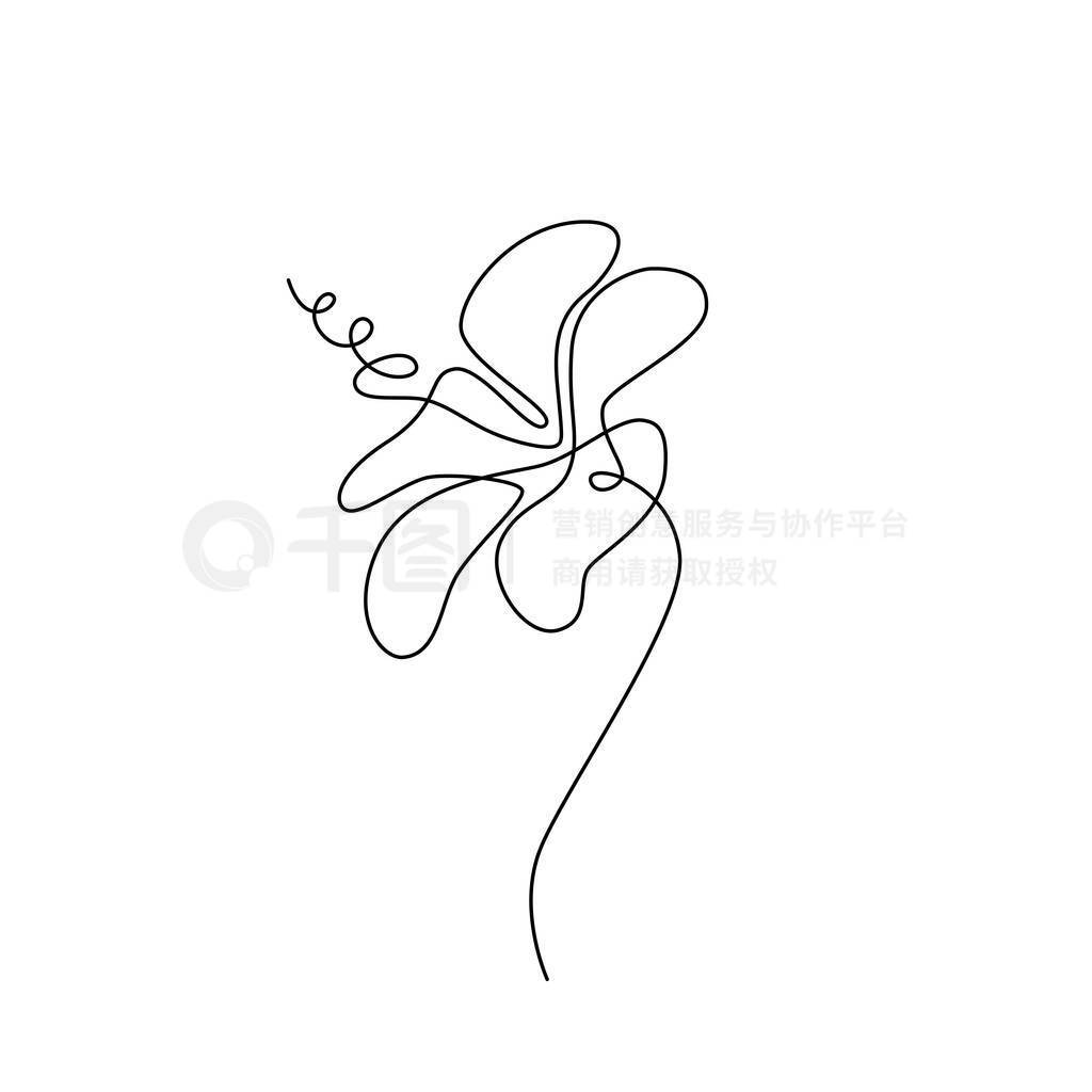 HIBISCUS LINE ART.ý.߻ͼ,ӡˢ,Ƭ,ֽ,ܽػT.кɫֻ׵׼ͼ