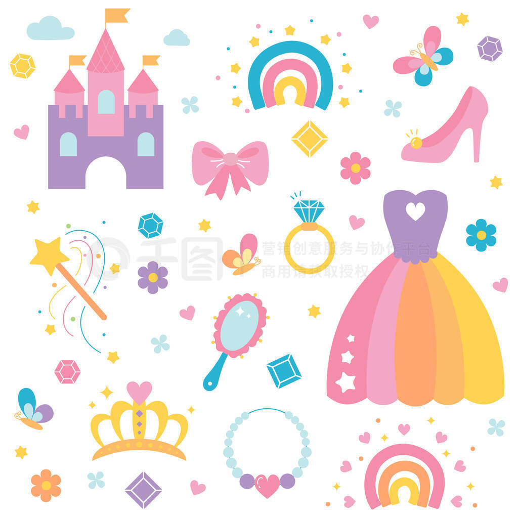 Princess pastel things cute sweet girly elements