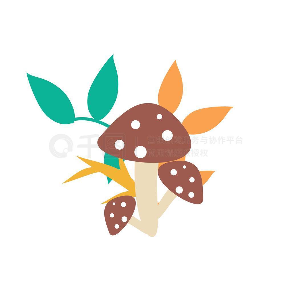 Mushroom Background. Mushroom Seamless Pattern