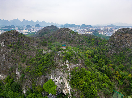 广西桂林七星山景区航拍图