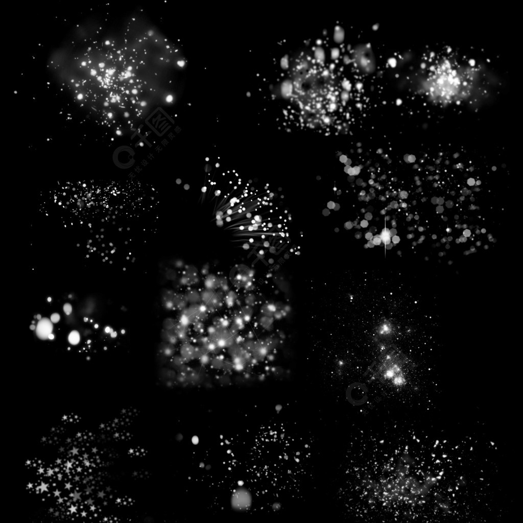 高清ps星光星空点缀效果笔刷下载
