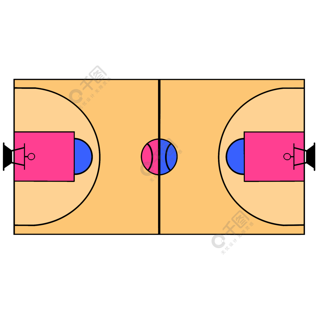设计用学校矢量篮球场2年前发布