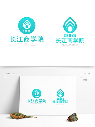 长江商学院logo矢量图图片