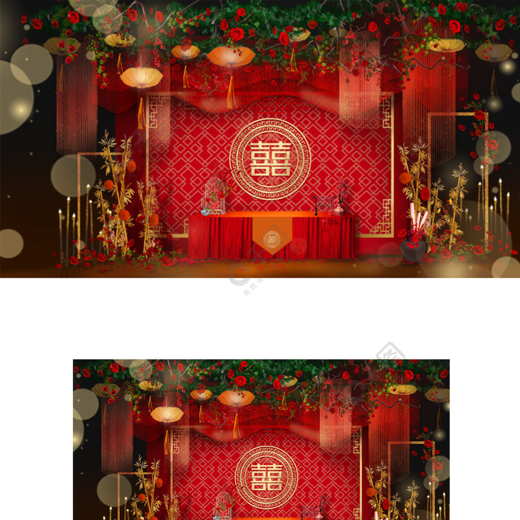 中式婚礼背景图(中式婚礼背景图片素材高清)