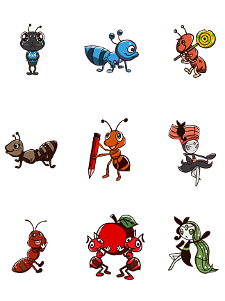 蚂蚁拟人化图片