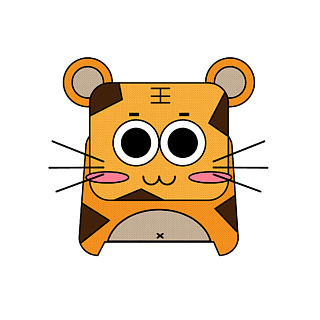 十二生肖之原创卡通可爱老虎设计元素