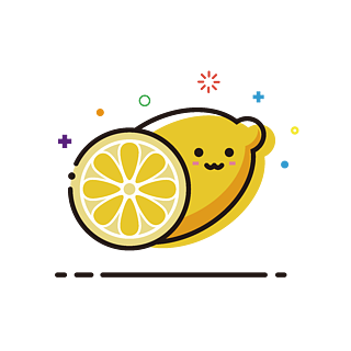 柠檬水果mbe卡通可爱夏季处暑矢量元素