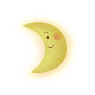 微笑月亮表情设计元素