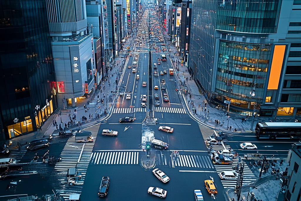 the crossing way of nihonbashi in tokyo - city ȥåե??Ȼִзҹ¥÷æֵҵƬ