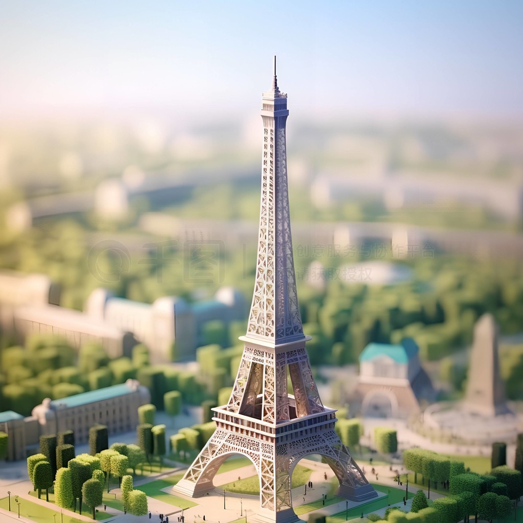建筑巴黎旅游地标景点创意图片 分享:侵权投诉作品信息作品介绍编号