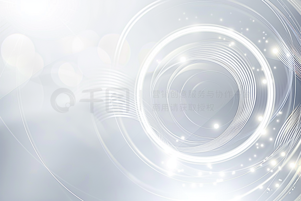 Abstract white and grey background with dynamic circle lines and light effectԼƼδбز