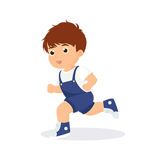 矢量跑步插画卡通人物锻炼比赛冲刺跑道胜利公司业务和战略