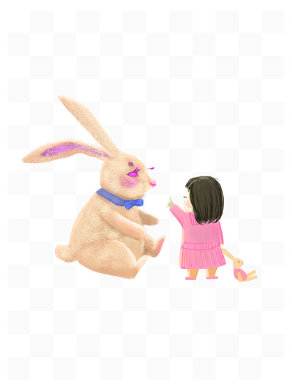 女生的小兔兔是指哪里图片