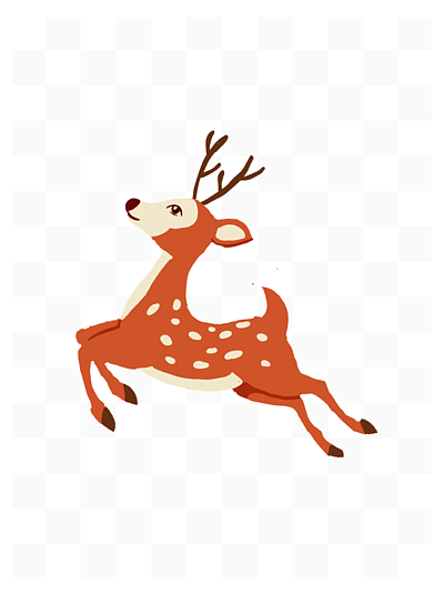 一只鹿健身的动画图片